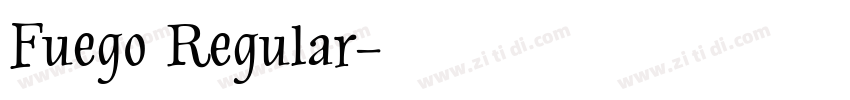 Fuego Regular字体转换